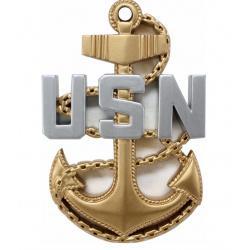 USN CPO Anchor Badge Plaque