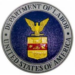 department of labor seal plaque