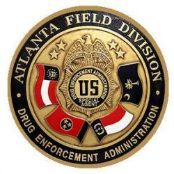 Drug Enforcement Administration Atlanta Field Division Special Agent Plaque