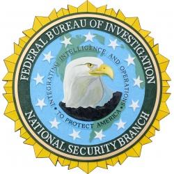 FBI NSB National Security Branch Plaque 