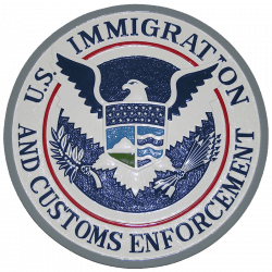 ice plaque us immigration and customs enforcement seal plaque