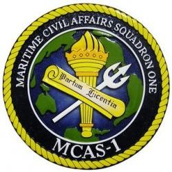 Maritime Civil Affairs Squadron One MCAS Seal Plaque