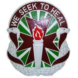 MEDDAC Fort Dix Plaque - Motto: WE SEEK TO HEAL