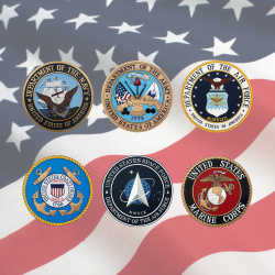 US Military Department Seals Plaques - Full 6 Seal Set