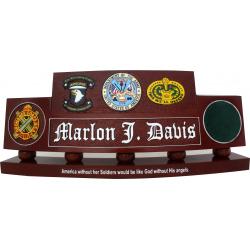 Multi Seals Custom Desk Nameplate 