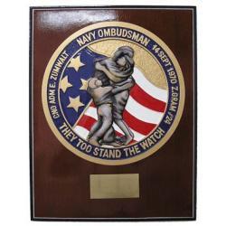 navy ombudsman presentation plaque