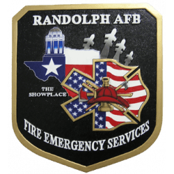 randolph afb fire emergency services plaque