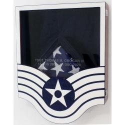 Shadow Box US Air Force E6 Painted Finish