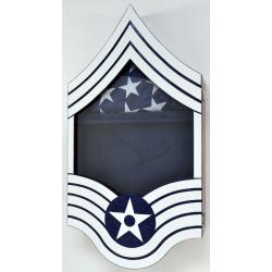 Shadow Box US Air Force  E9  Painted Finish 