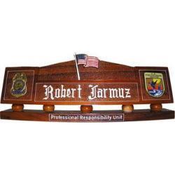 stars and stripes flag desk nameplate