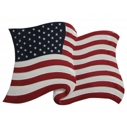 Stars & Stripes Flag Plaque 