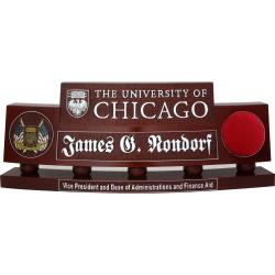 University of Chicago Desk Nameplate 