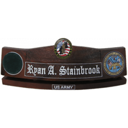 us army desk nameplate new england recruiting battalion seal