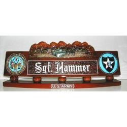 US Army Desk Nameplate - Tank Design 1 