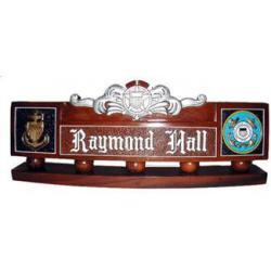 us coast guard desk nameplate custom design