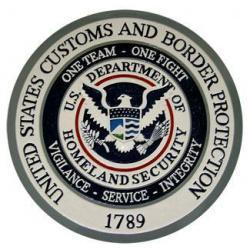 us customs and border protection seal plaque