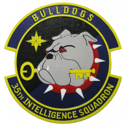 USAF 35th Intelligence Squadron Plaque