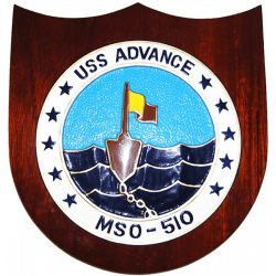 uss advance presentation plaque