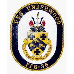 uss underwood ships crest color