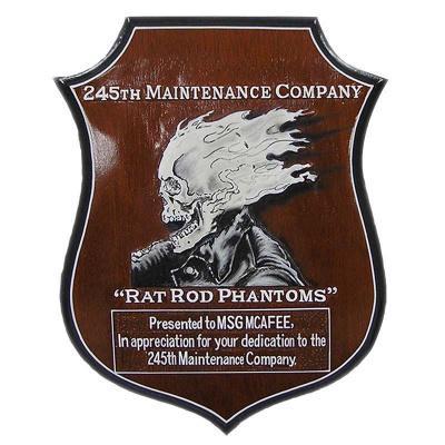 245th Maintenance Company Presentation Plaque