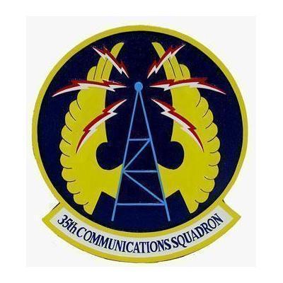 35th Communications Squadron Emblem Plaque