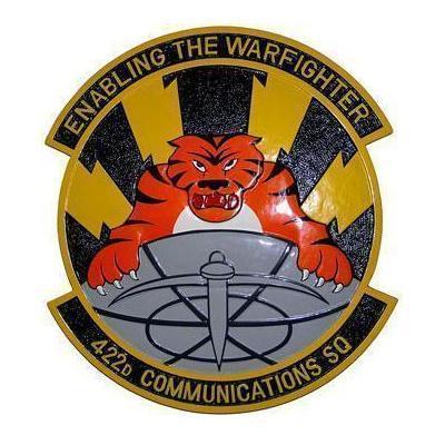 422d Communications Squadron Patch Plaque