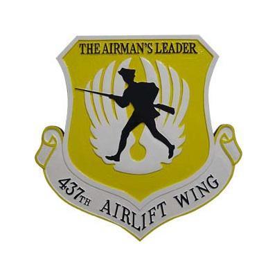 437th airlift wing airmans leader plaque