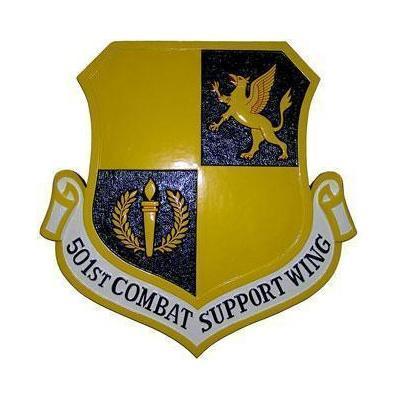 501st Combat Support Wing Crest Plaque
