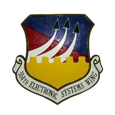 554th Electronic Systems Wing Squadron Plaque