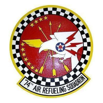 74th Air Refueling Squadron Patch Plaque