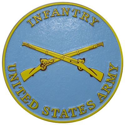 Army Insignia Infantry Seal Plaque