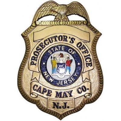 Cape May Prosecutors Badge Plaque