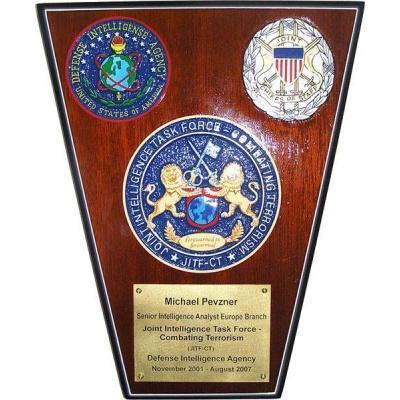 Custom Design Military Retirement Plaque