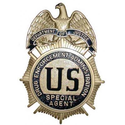 DEA Badge Plaque