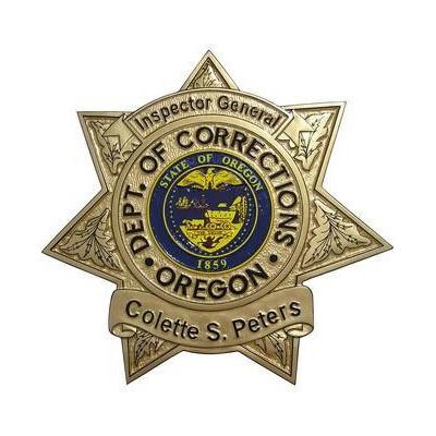 Department of Corrections Oregon Badge Plaque