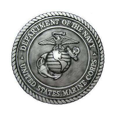Department of the Navy USMC Silver Finished