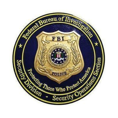 FBI Police Seal Plaque