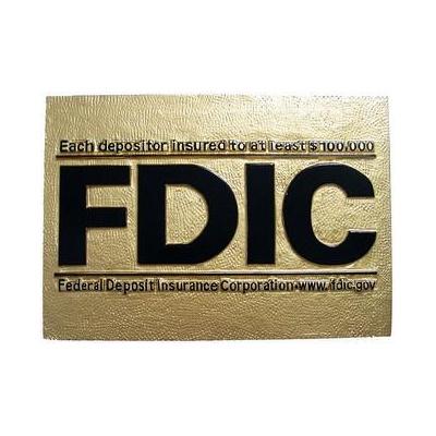 FDIC Seal Plaque