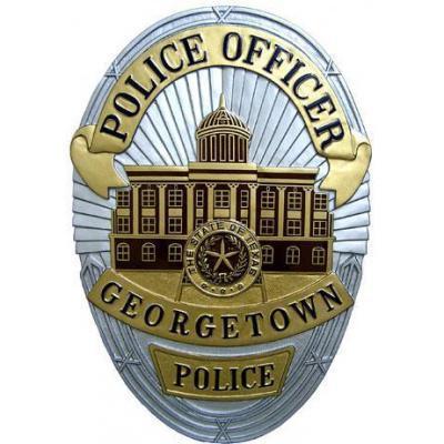 Georgetown Police Officer Badge Wood Plaque