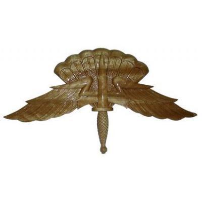 U.S. Army Parachutist Basic Jump Wing Badge - Full Size, Shiny Brite Finish With Pin Back
