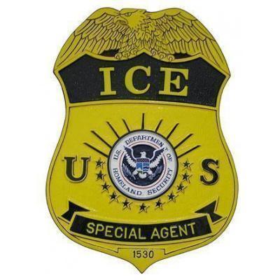 ICE Badge Plaque Immigration Customs Enforcement