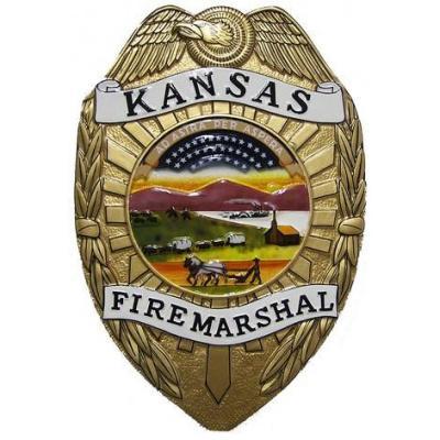 Kansas Fire Marshal Badge Plaque