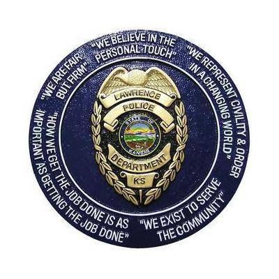 Lawrence Police Department Seal Plaque