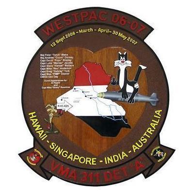 Marine Attack Squadron 311 Tomcats Deployment Plaque