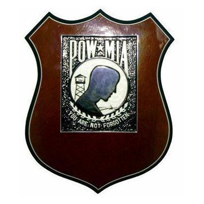POW MIA Commemorative Shield Plaque