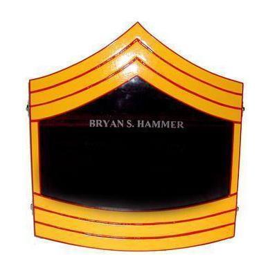 Shadow Box US Marine Corps E8 Painted Finish