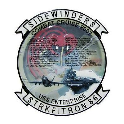 Sidewinders STRKFITRON 86 Navy Deployment Plaque
