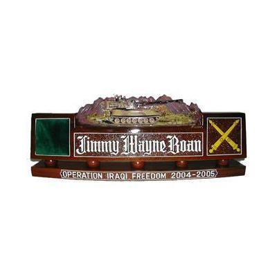 US Army Paladin Howitzer Artillery Desk Nameplate
