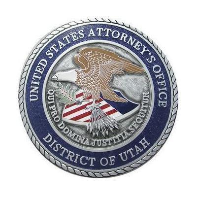 US Atty Office District of Utah Seal Plaque