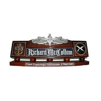 US Navy Enlisted Surface Warfare Specialist Desk Nameplate
